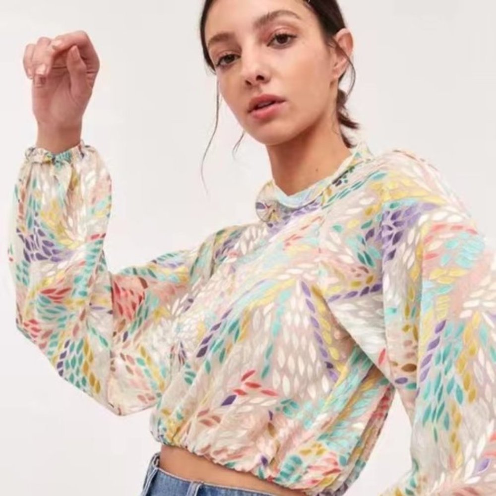 c/meo SET UP TOP IVORY BURNOUT
